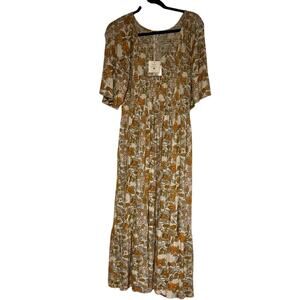NWT Kate Quinn Farm Floral Midi Dress
